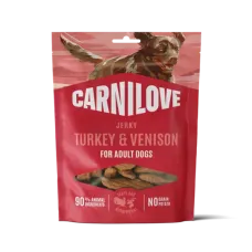 Carnilove Jerky - Turkey with Venison 100g Carnilove Jerky - Turkey with Venison 100g