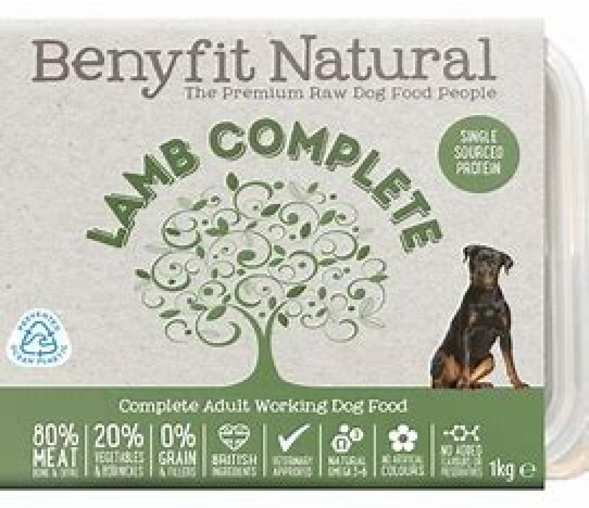 Benyfit Natural Lamb Complete Adult Working Dog  1kg