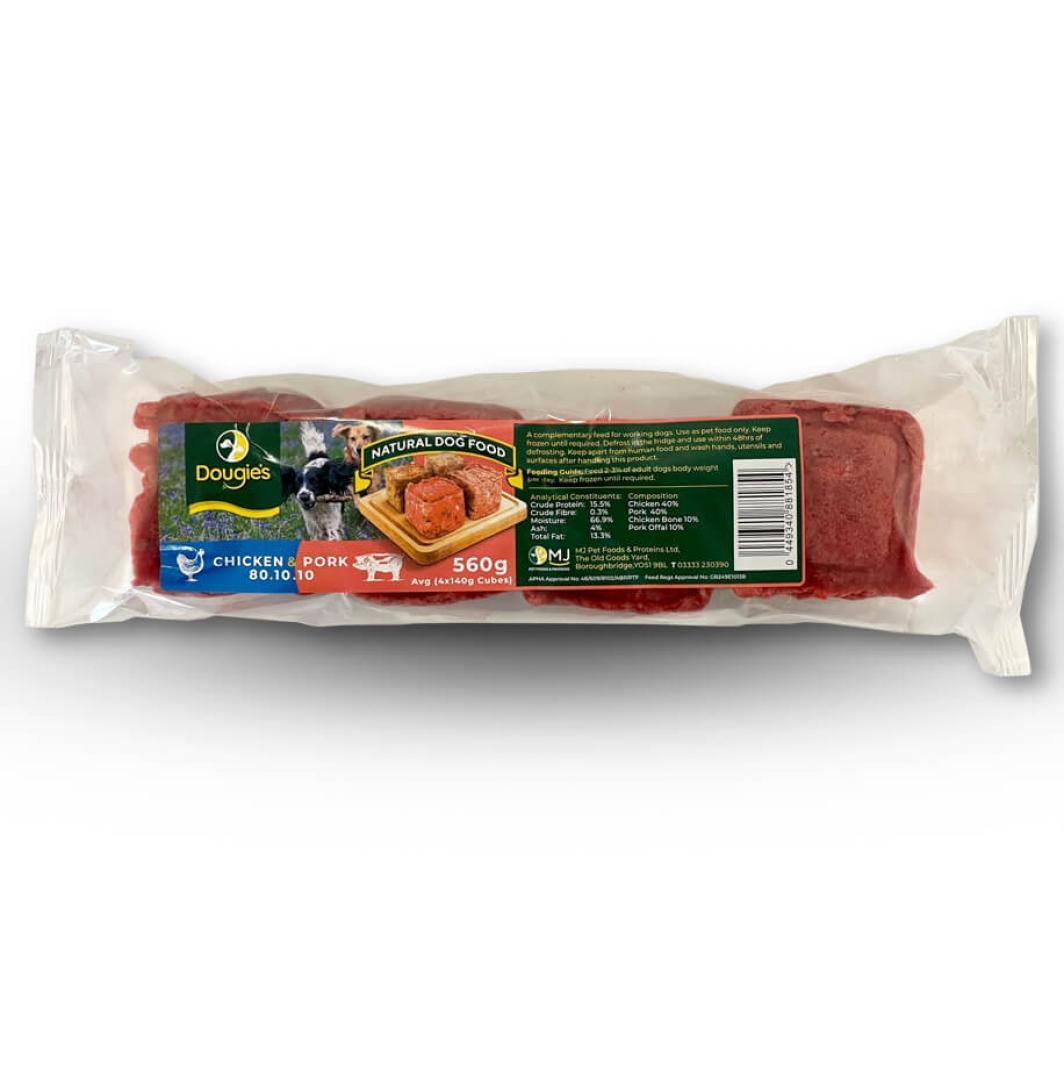 Dougies Raw Chicken & Pork 80-10-10 (560g)