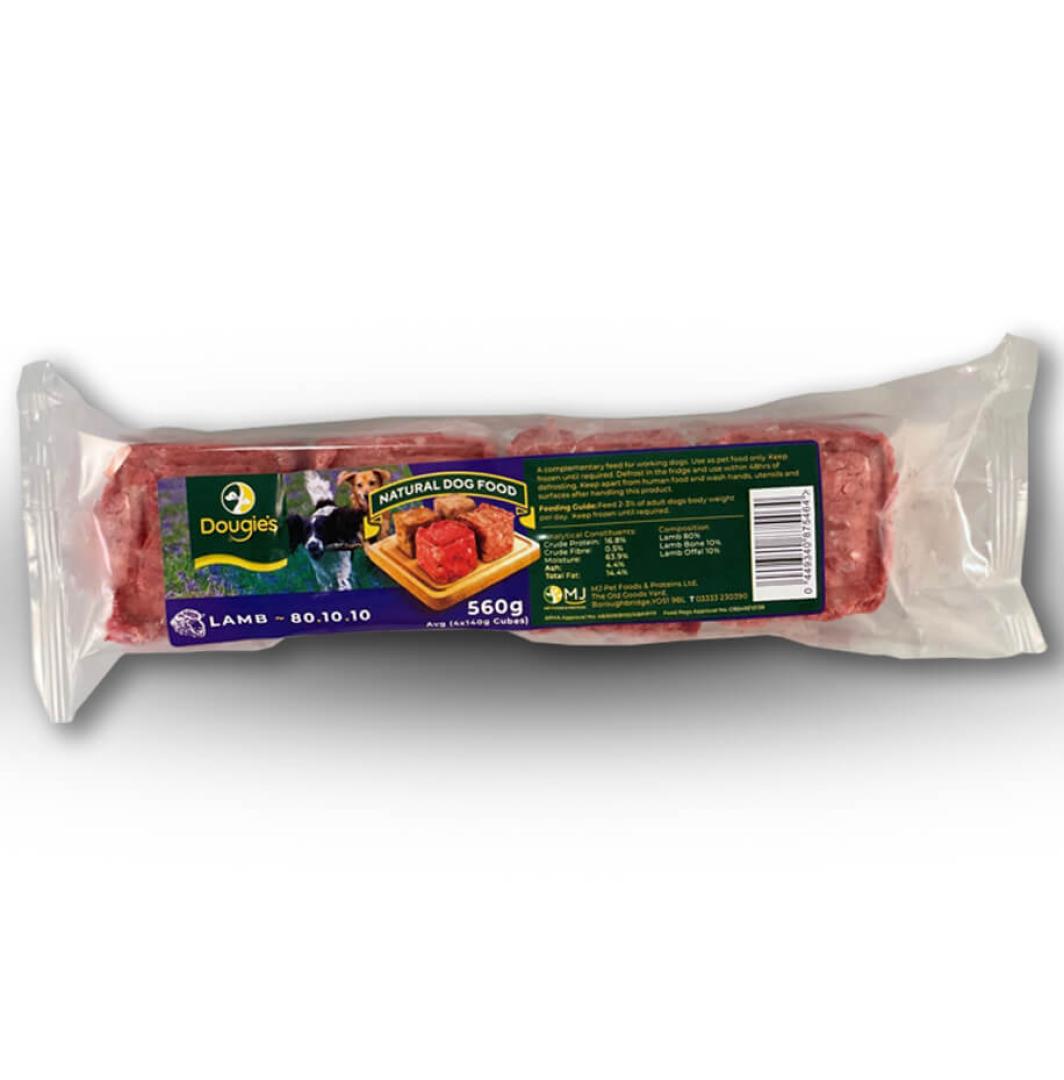 Dougies Raw Lamb 80-10-10 (560g)