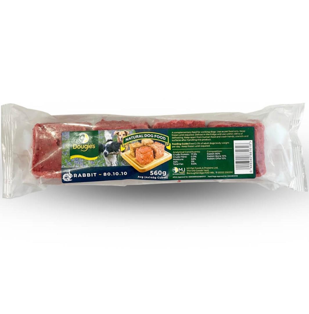 Dougies Raw Rabbit 80-10-10 (560g)