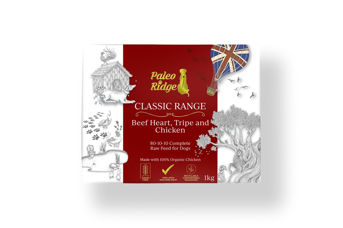 Paleo Ridge Classic Beef Heart, Tripe & Chicken 1kg
