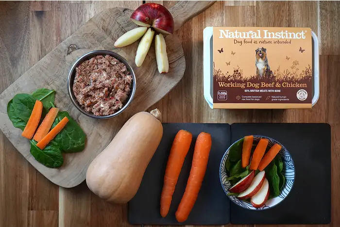 Natural Instinct - Raw Beef & Chicken 2x500g - Working Dog Food
