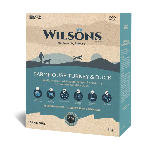 Wilsons Farmhouse Turkey & Duck Cold Pressed 2kg