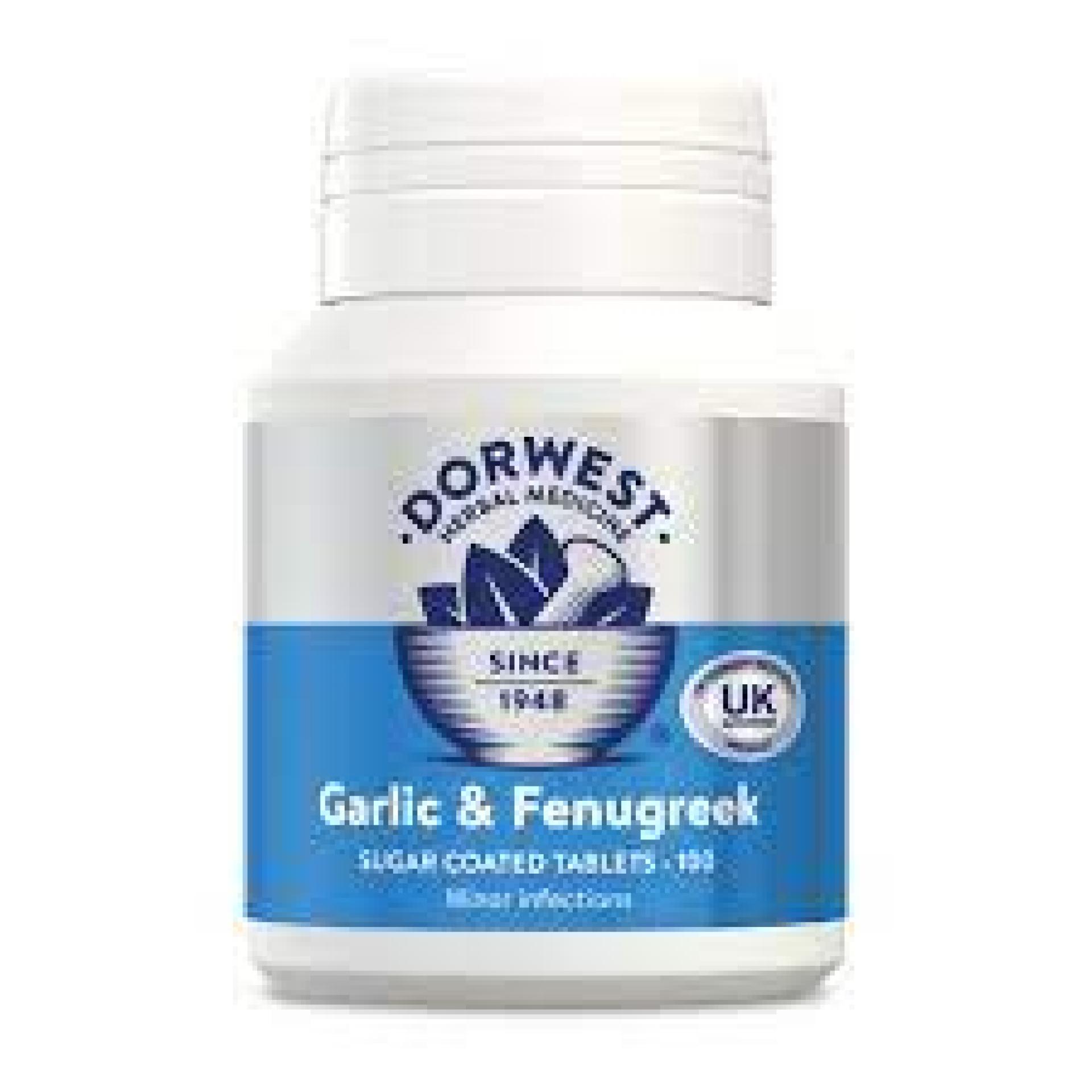 Dorwest - Garlic & Fenugreek 100 tablets