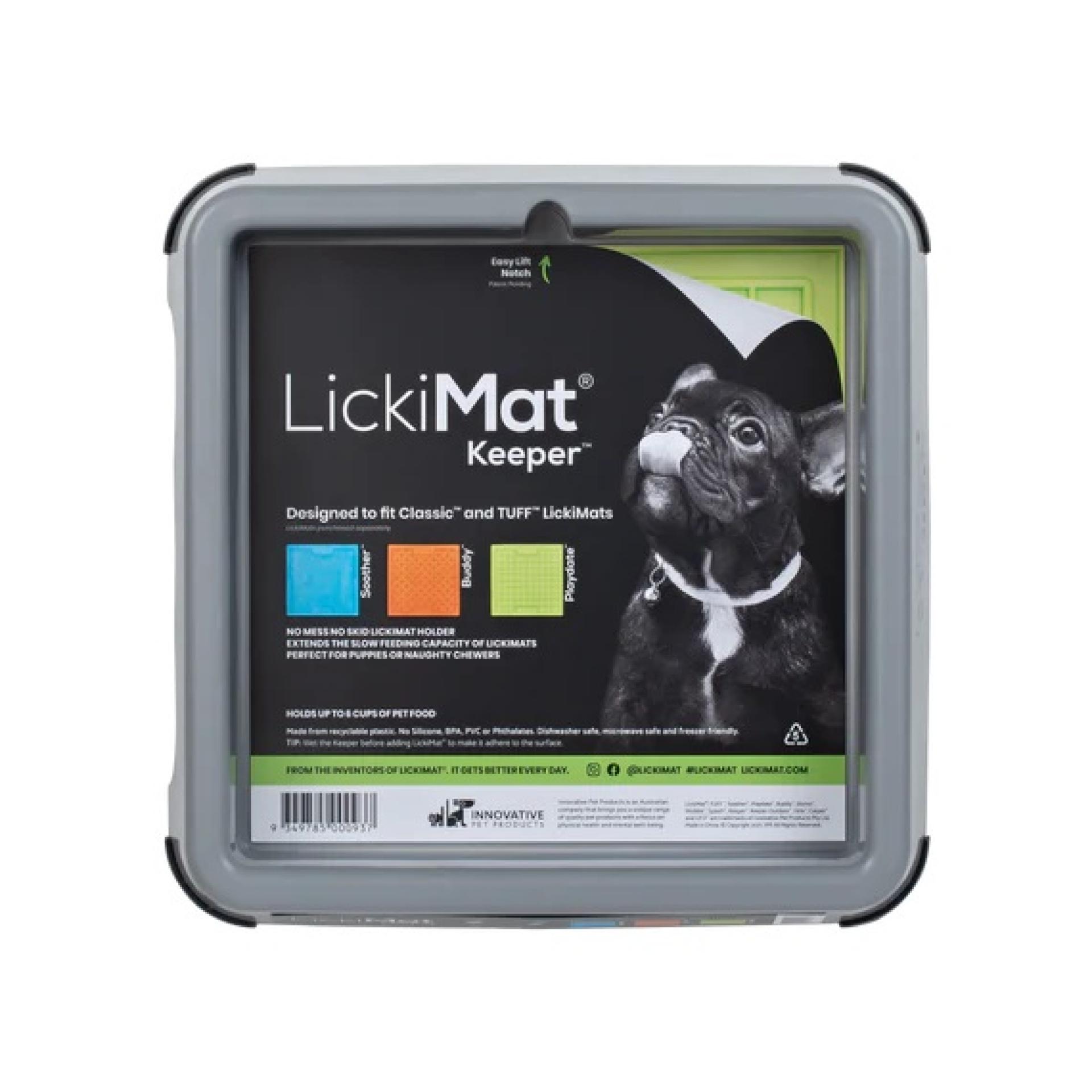 LickiMat Keeper - Blue / Pink / Grey