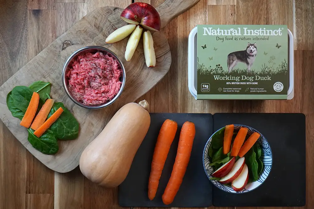 Natural Instinct -Raw Duck 1kg - Working Dog Food