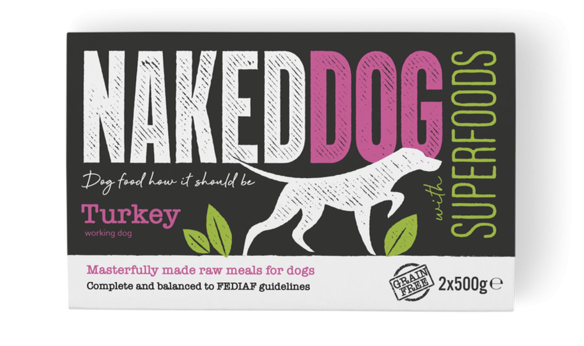 Naked Dog Superfoods - Turkey 2x500g