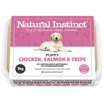 Natural Instinct Puppy - Chicken, Salmon & Tripe 1kg 