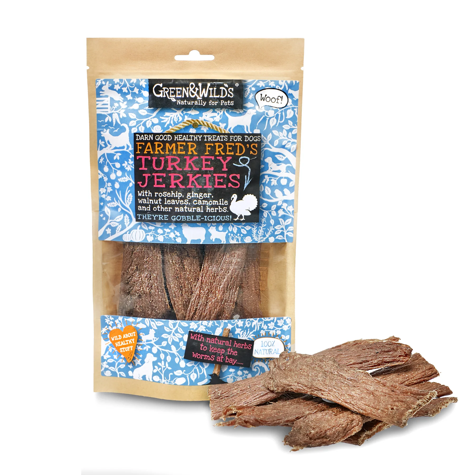 Green & Wilds Turkey Jerkies 100g 