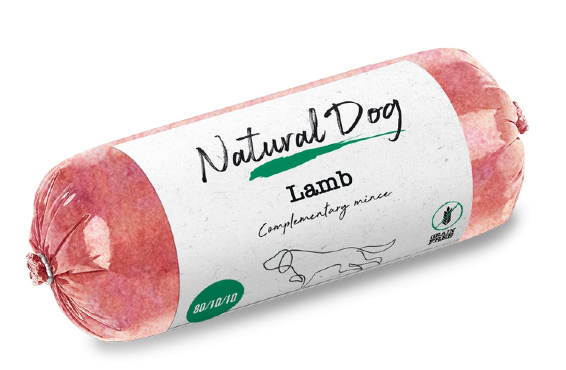Natural Dog Lamb Chub 500g 