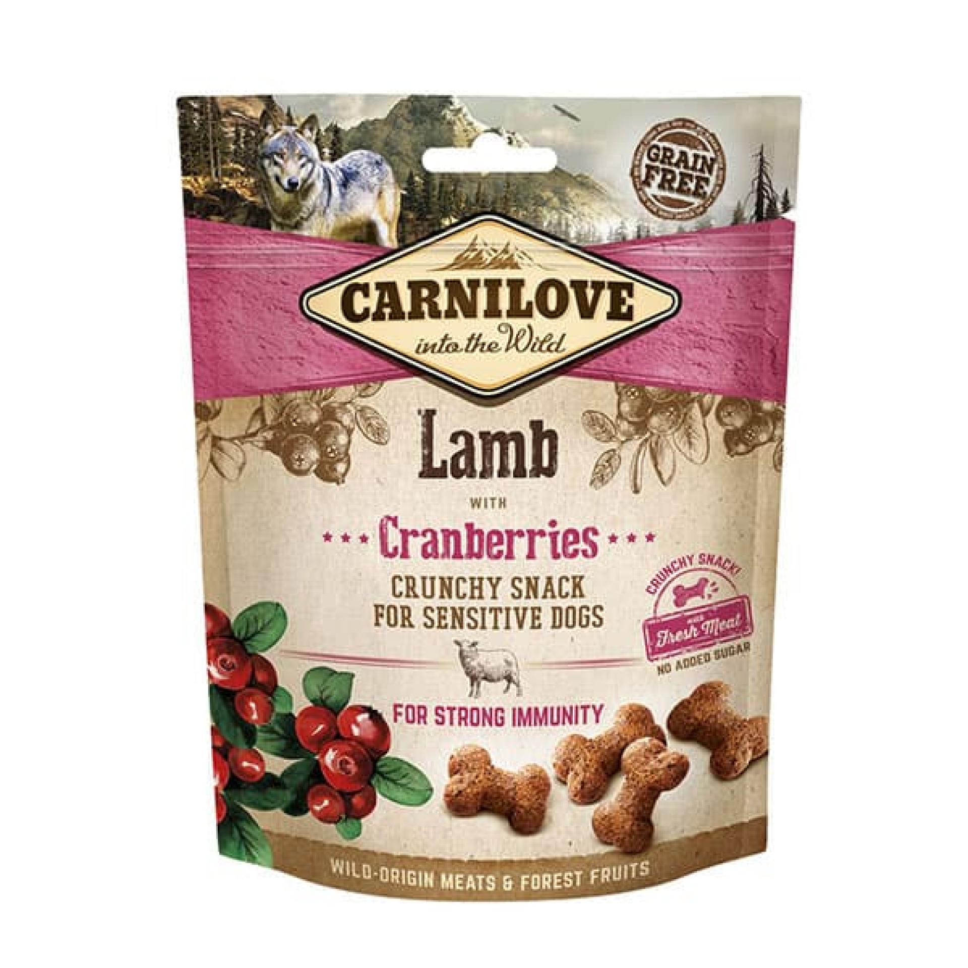 Carnilove Lamb & Cranberries Crunchy Snack 200g