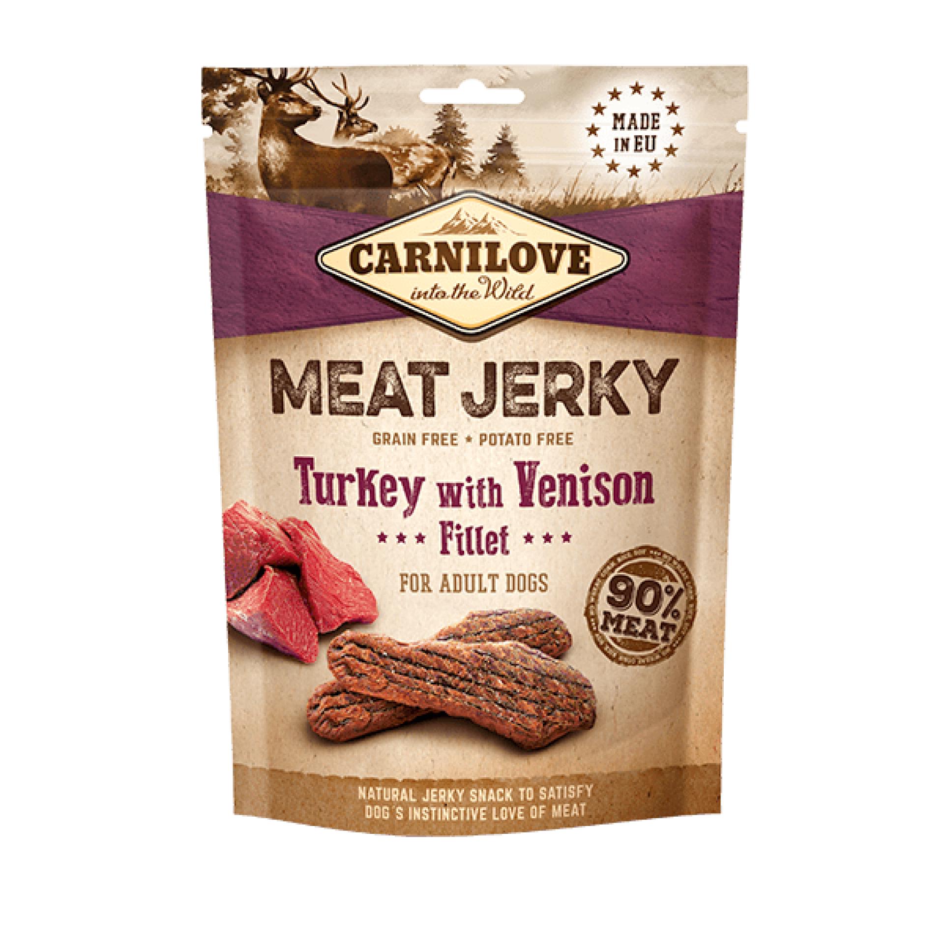 Carnilove Jerky - Turkey with Venison 100g
