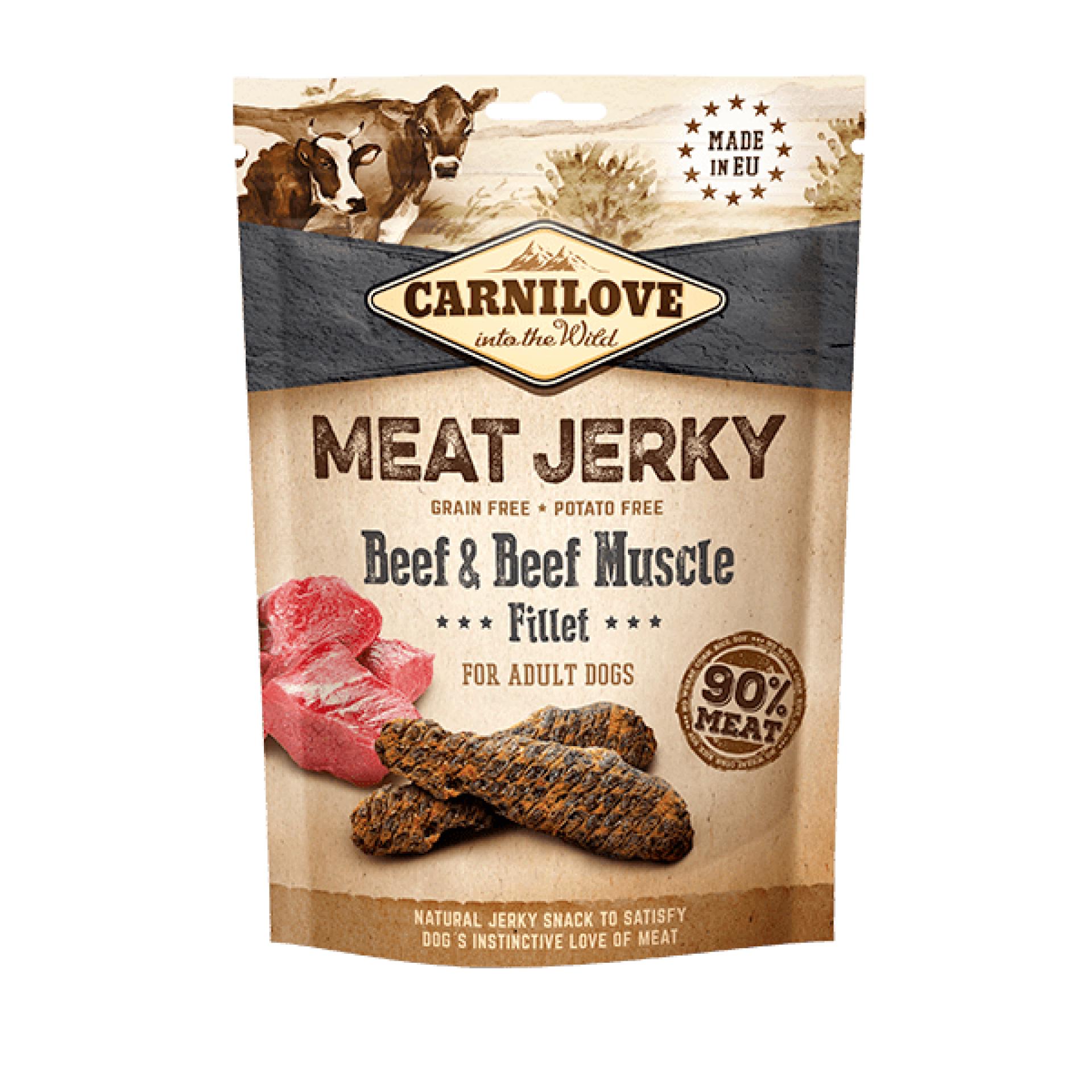 Carnilove Jerky - Beef & Beef Muscle 100g