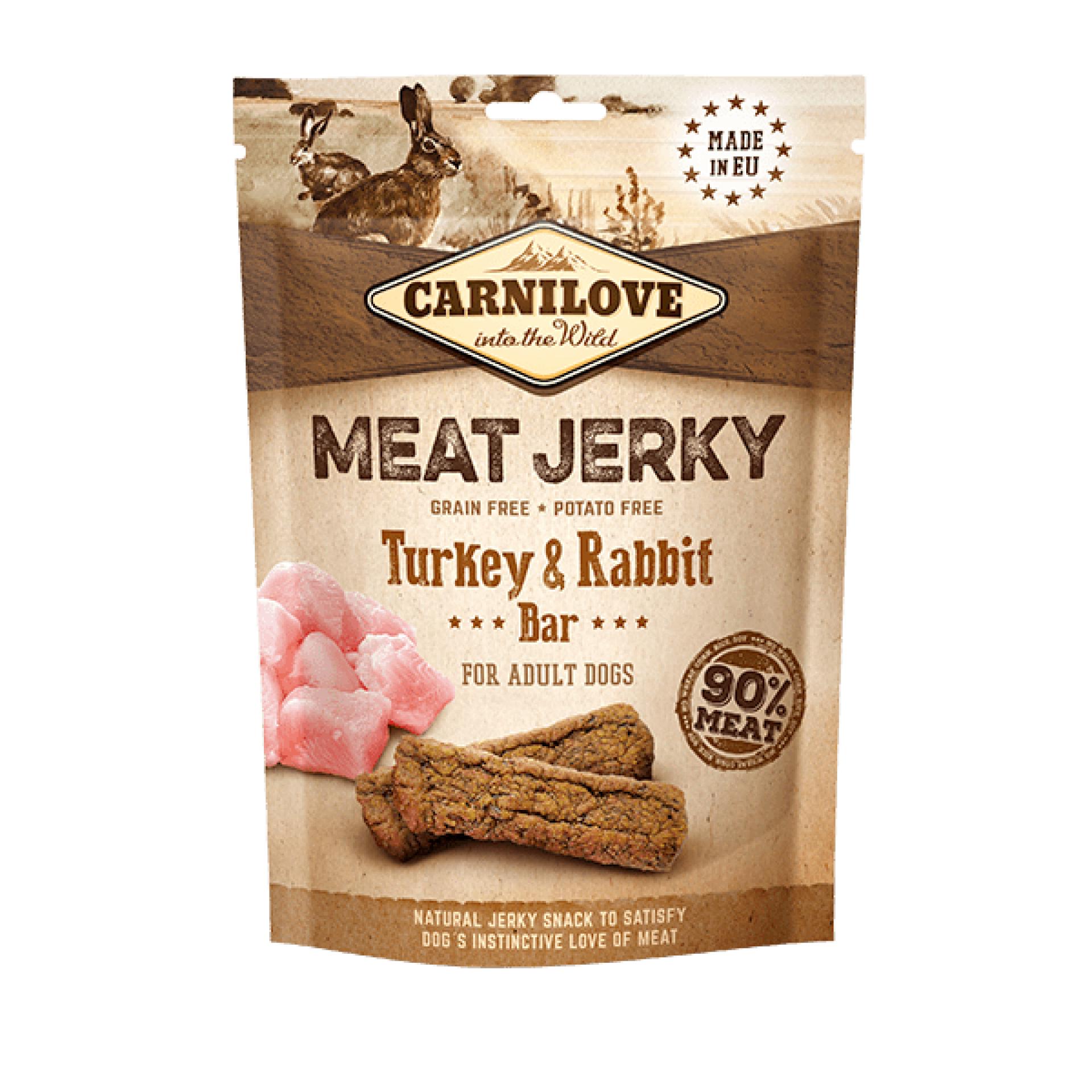 Carnilove Jerky - Turkey & Rabbit 100g