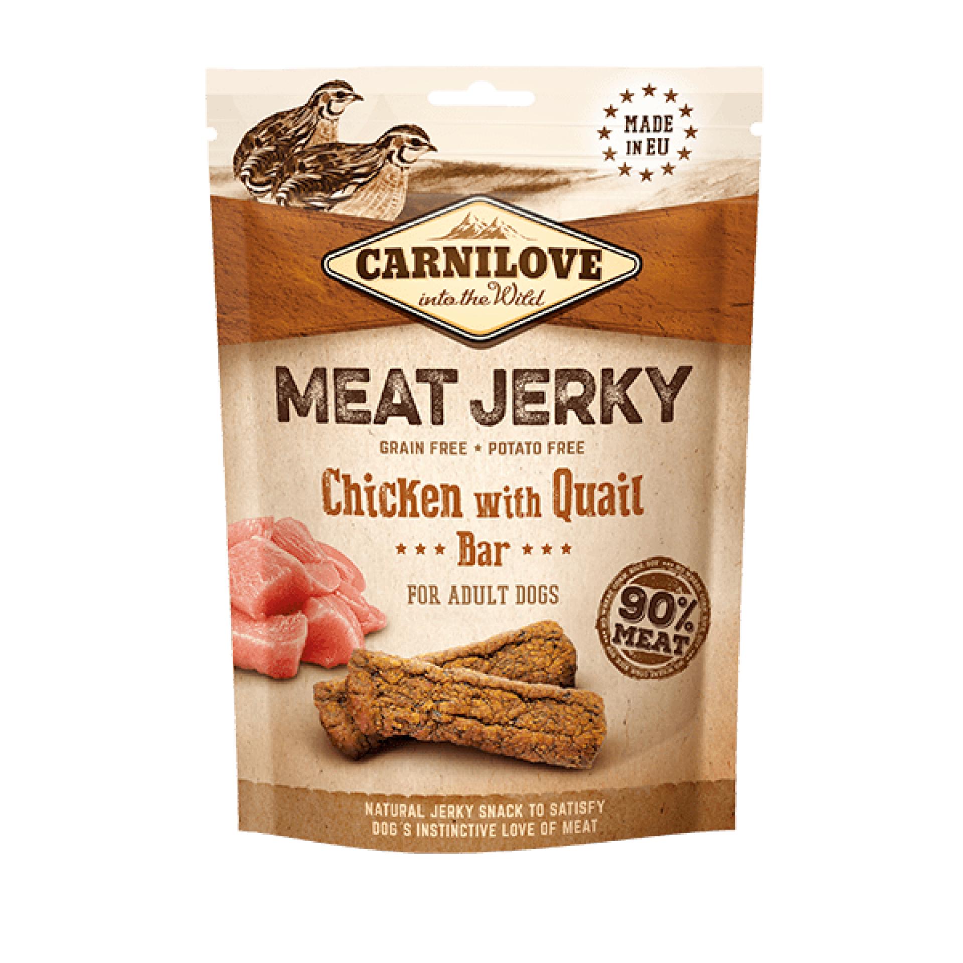 Carnilove Jerky - Chicken with Quail 100g