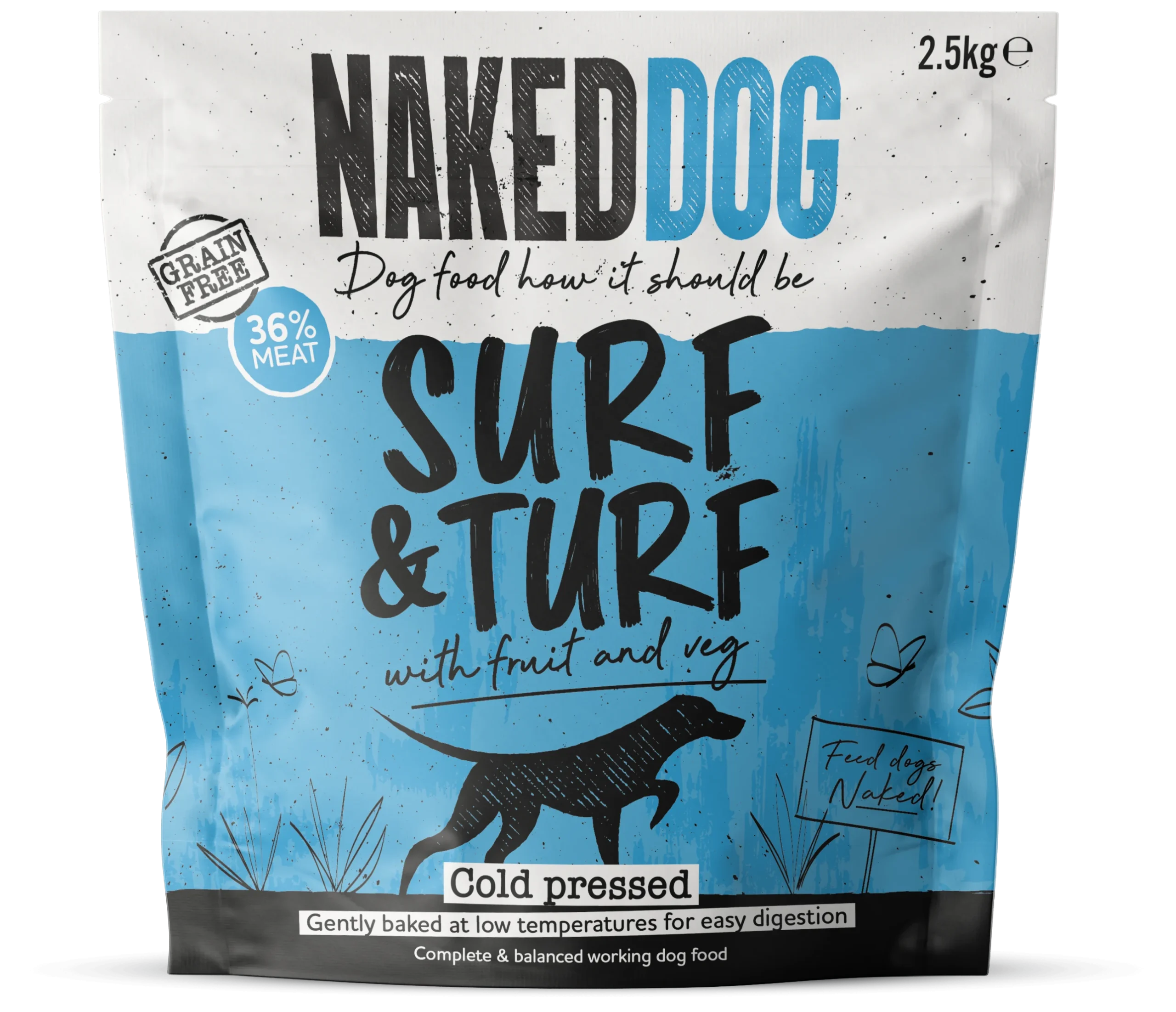 Naked Dog Cold Pressed - Surf & Turf 2.5kg 