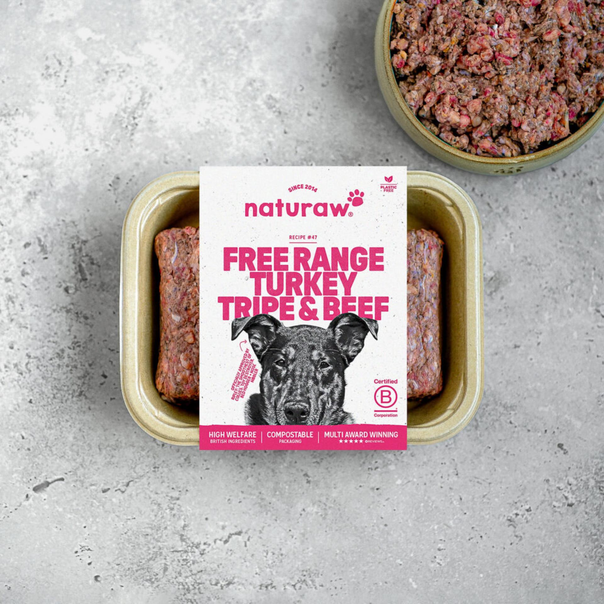 Naturaw Original Free Range Turkey, Tripe & Beef 500g