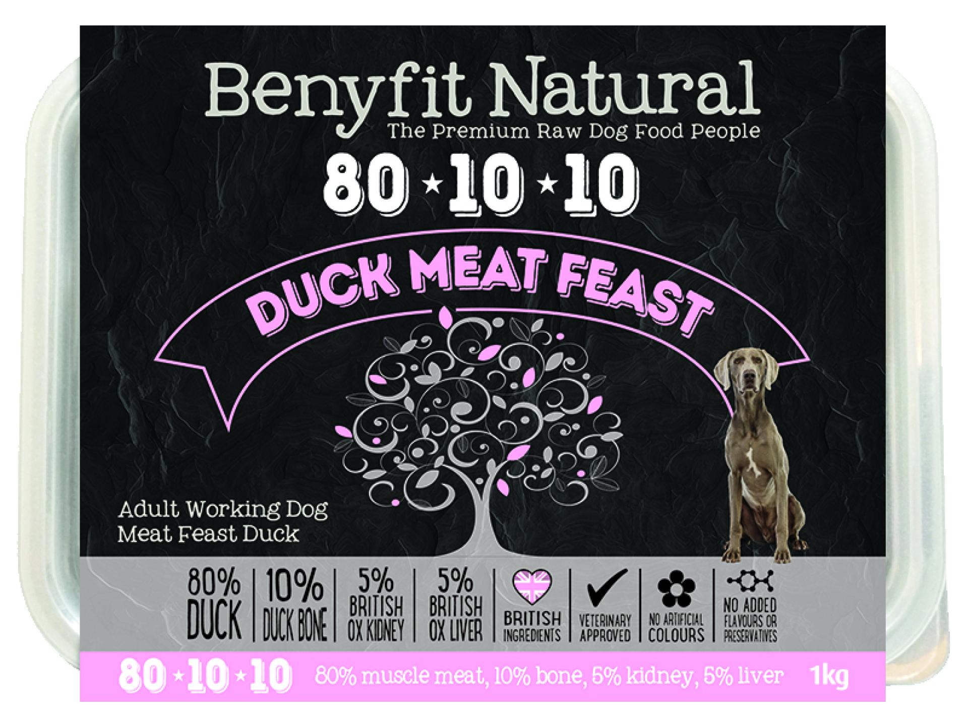 Benyfit Natural Duck Meat Feast 80-10-10 (1kg)