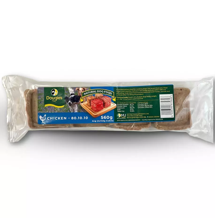 Dougies Raw Chicken 80-10-10 (560g)
