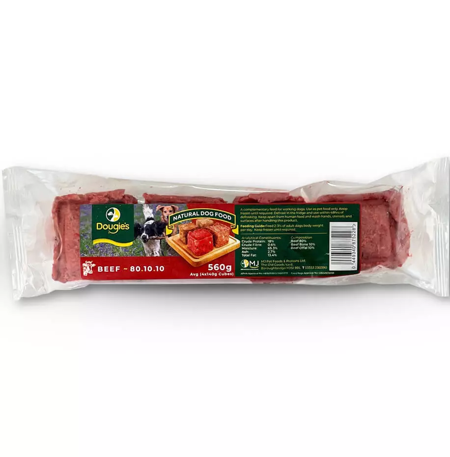 Dougies Raw Beef 80-10-10 (560g)
